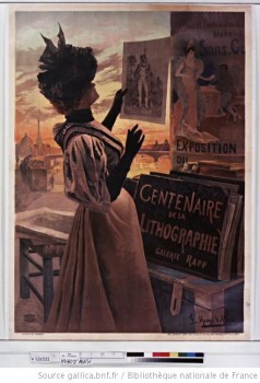 Centenaire lithographie affiche alesi