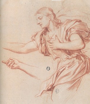 Dessin de Le Brun, Minerve