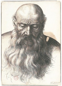 Tête d'homme par Daniel Rabel, dessin 1591