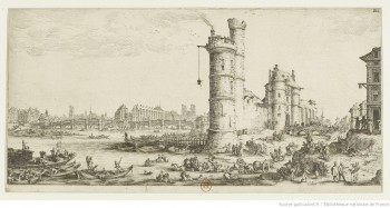 Callot Pont Neuf Tour Nesle Paris 1630