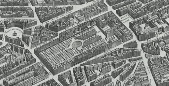 Plan Turgot détail du Palais Royal
